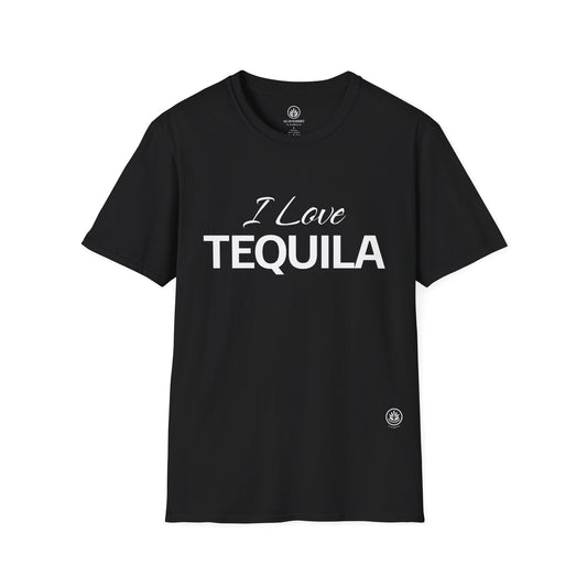 I Love Tequila T-Shirt | Gildan 64000 | Unisex Softstyle Cotton Tee