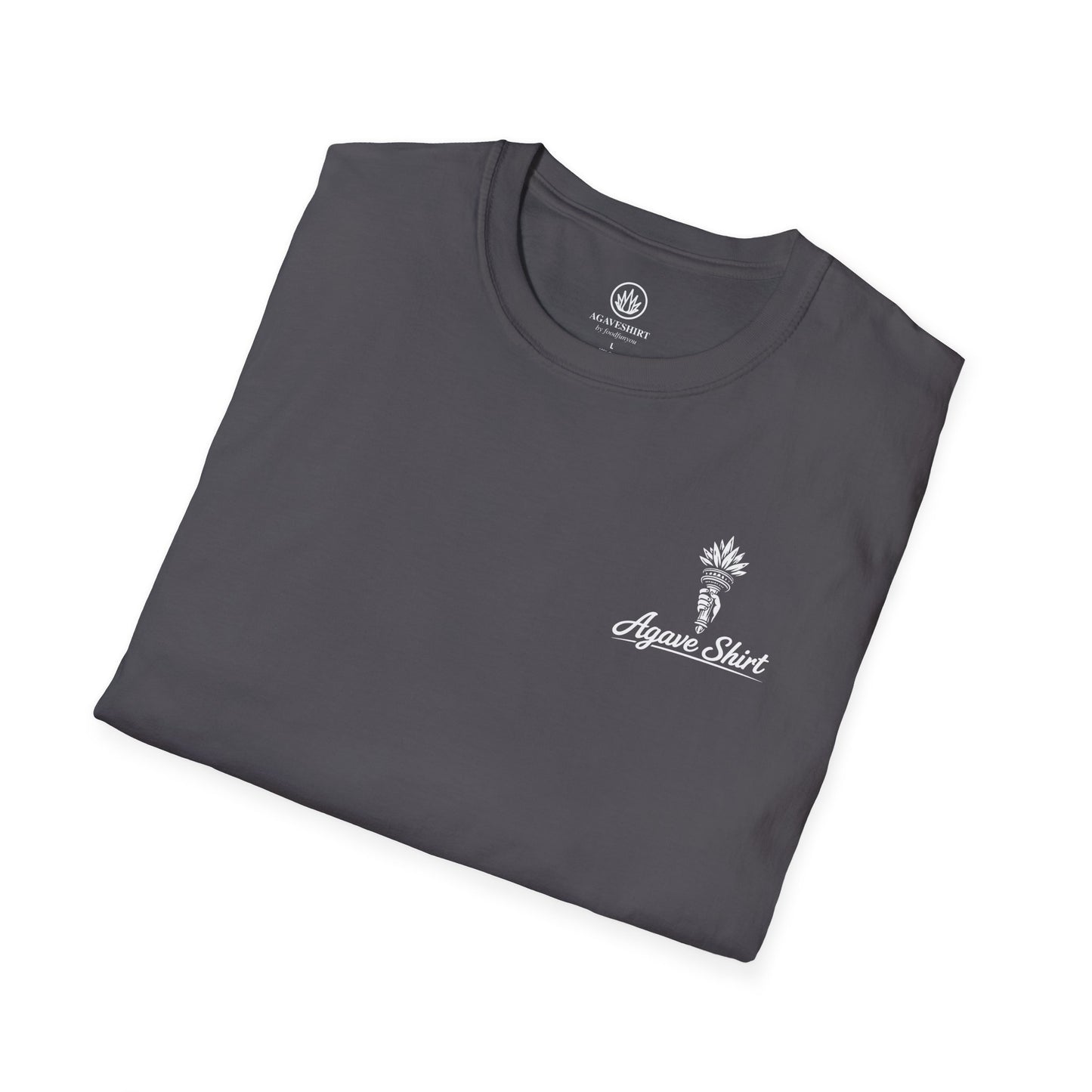 New York Edition Agave Shirt — Lady Liberty Cityscape | Gildan 64000 | Unisex Softstyle Tee