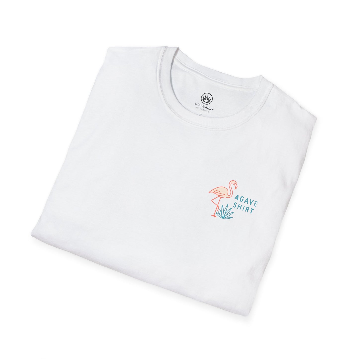 Florida Vibes Agave Shirt — Flamingo Sunset | Gildan 64000 | Unisex Softstyle Cotton Tee