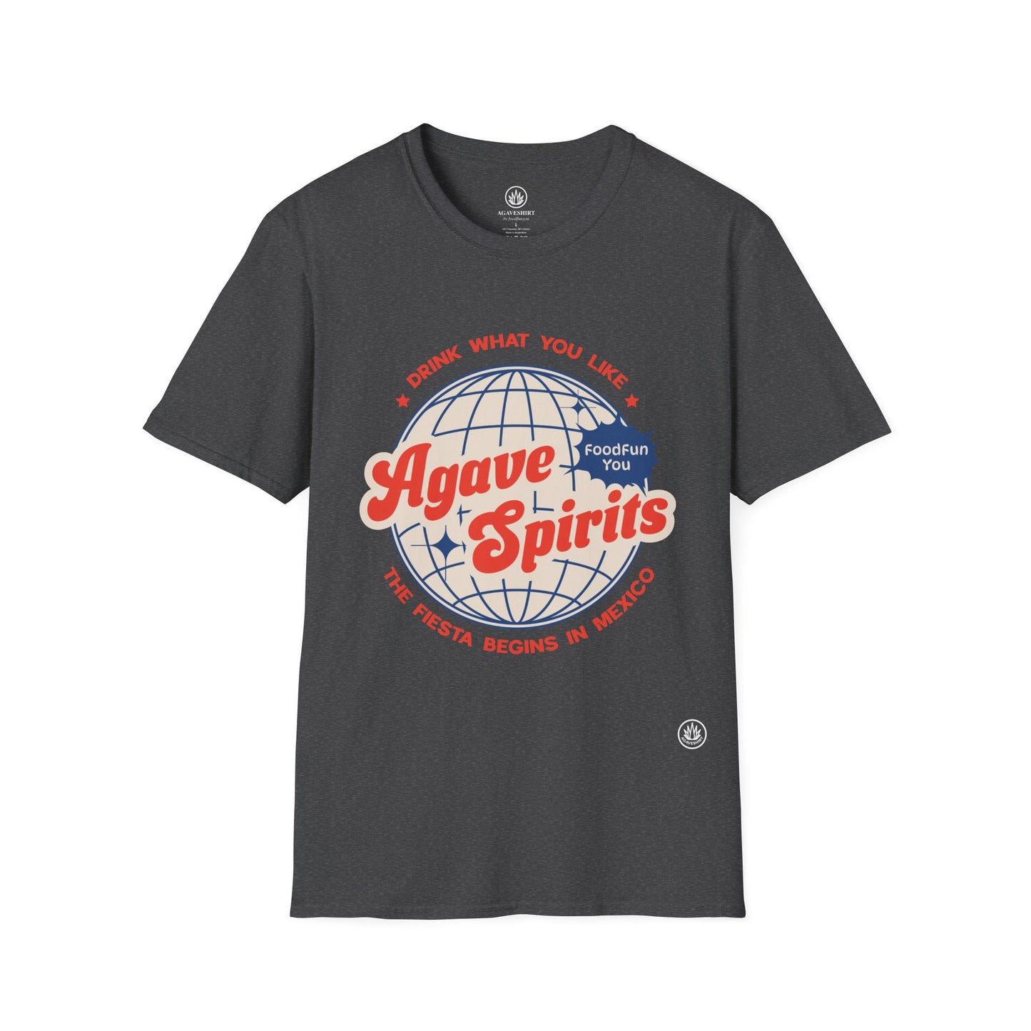 Agave Spirits World | Agave Shirt | Gildan 64000 | Unisex Softstyle Cotton T-Shirt