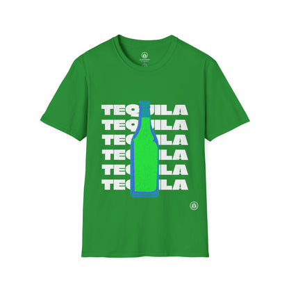 Tequila Bottle Agave Shirt | Gildan 64000 | Unisex Softstyle Cotton T-Shirt