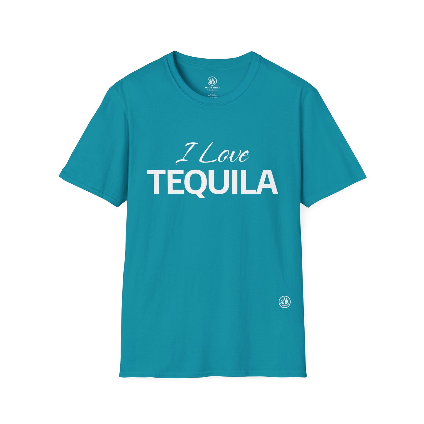 I Love Tequila | Agave Shirt | Gildan 64000 | Unisex Softstyle Cotton T-Shirt