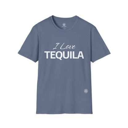 I Love Tequila T-Shirt | Gildan 64000 | Unisex Softstyle Cotton Tee
