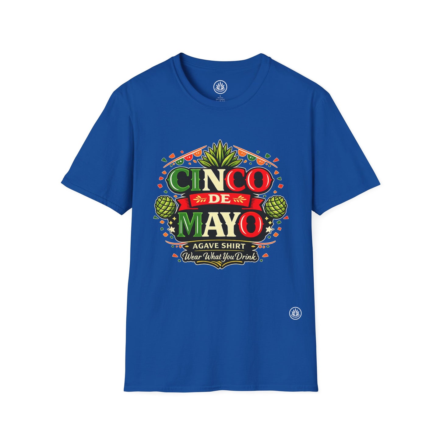 Cinco de Mayo Agave Shirt | Gildan 64000 | Unisex Softstyle Cotton T-Shirt