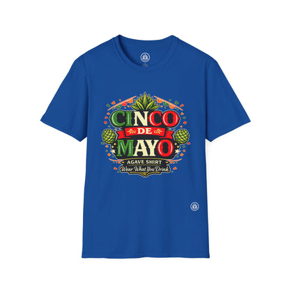 Cinco de Mayo Agave Shirt | Gildan 64000 | Unisex Softstyle Cotton T-Shirt