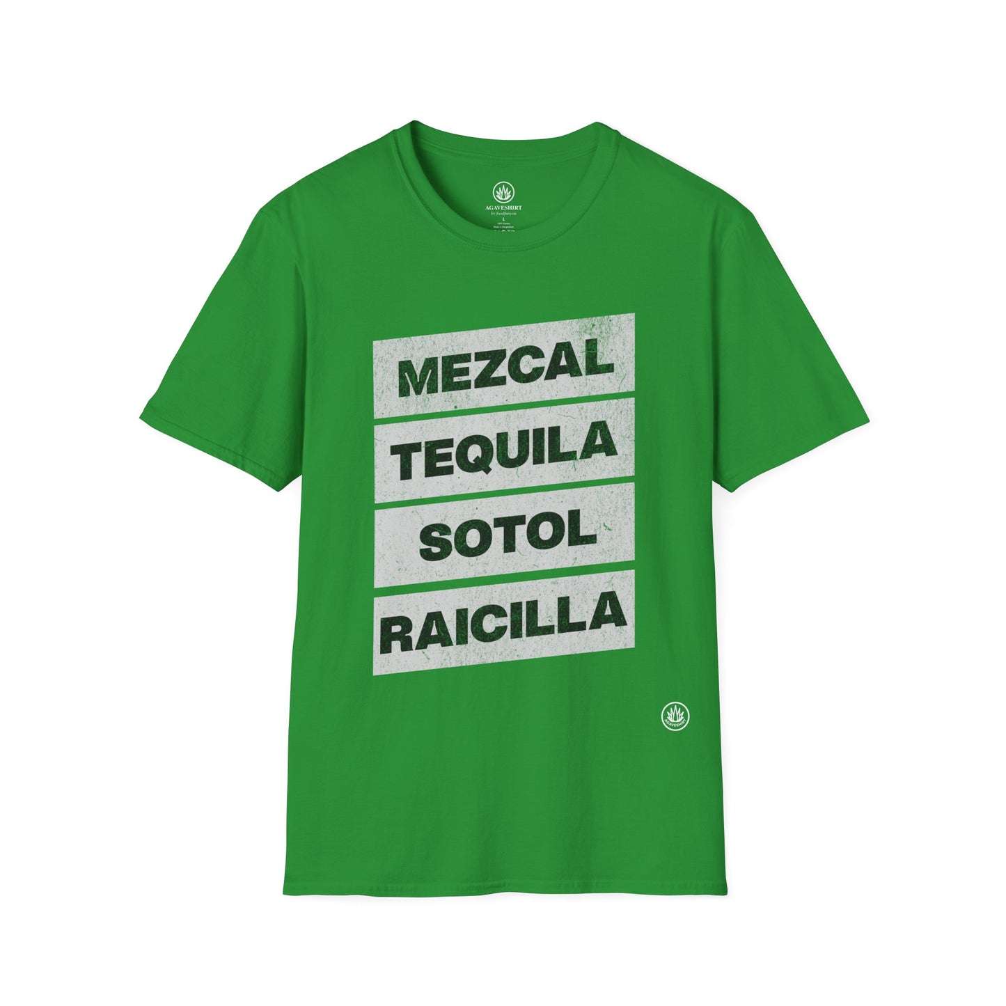 Agave Spirits – Mezcal, Tequila, Raicilla, Sotol | Agave Shirt | Gildan 64000 | Unisex Softstyle Cotton T-Shirt