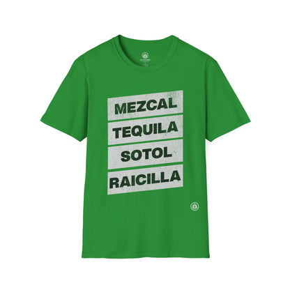 Agave Spirits – Mezcal, Tequila, Raicilla, Sotol | Agave Shirt | Gildan 64000 | Unisex Softstyle Cotton T-Shirt