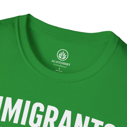 Immigrants Make America Drink Better T-Shirt | Agave Shirt | Gildan 64000 |  Unisex Softstyle Tee