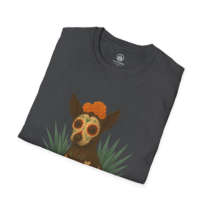 Día de los Muertos - Xolo | Agave Shirt | Gildan 64000 | Unisex Softstyle Cotton T-Shirt