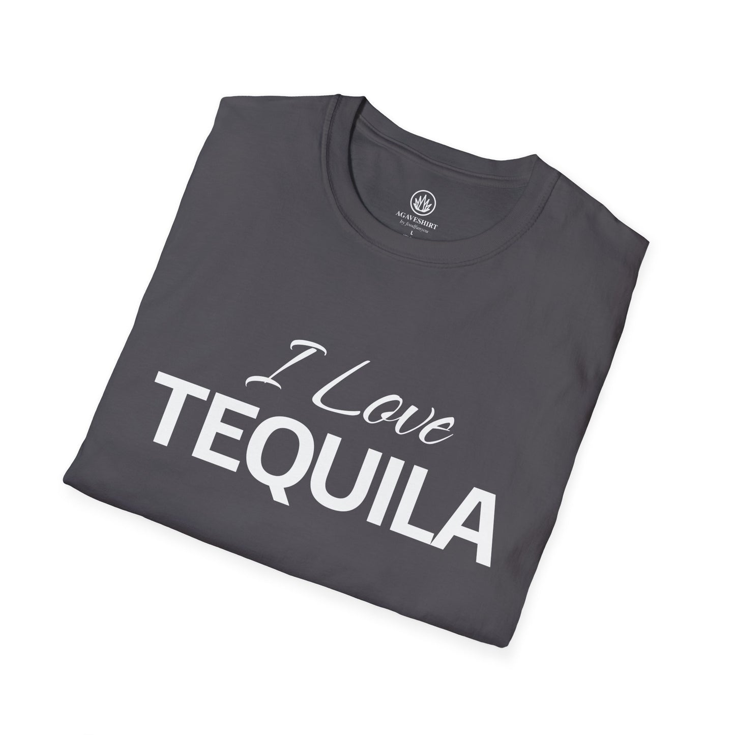 I Love Tequila | Agave Shirt | Gildan 64000 | Unisex Softstyle Cotton T-Shirt