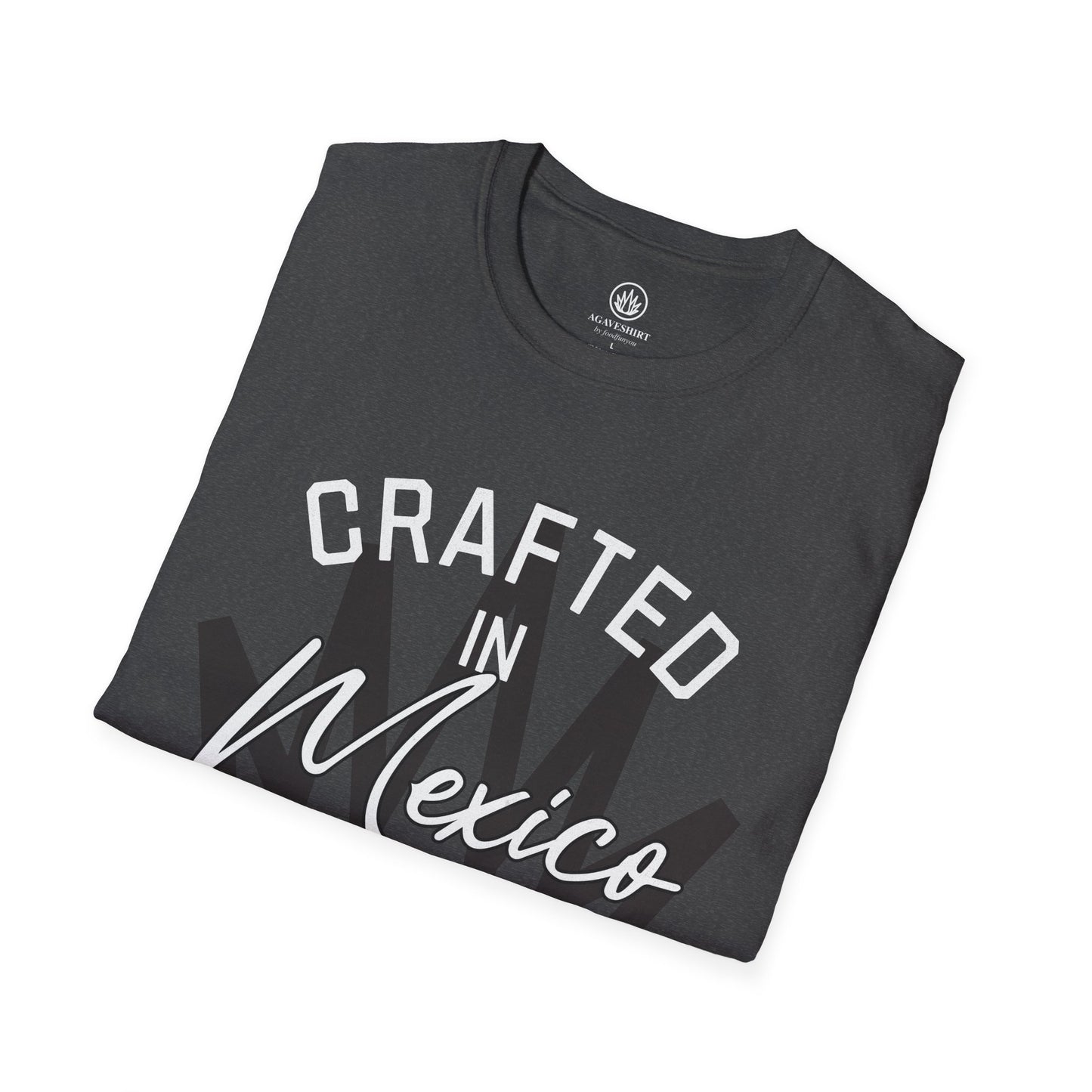 Crafted in Mexico. Celebrated Worldwide. | Agave Shirt | Gildan 64000 | Unisex Softstyle Cotton T-Shirt