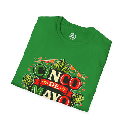 Cinco de Mayo Agave Shirt | Gildan 64000 | Unisex Softstyle Cotton T-Shirt