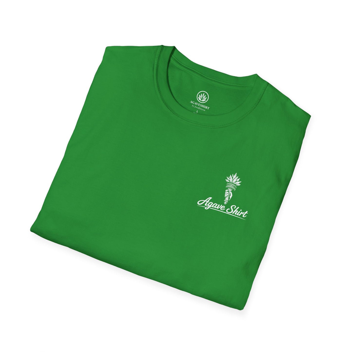 New York Edition Agave Shirt — Lady Liberty Cityscape | Gildan 64000 | Unisex Softstyle Tee