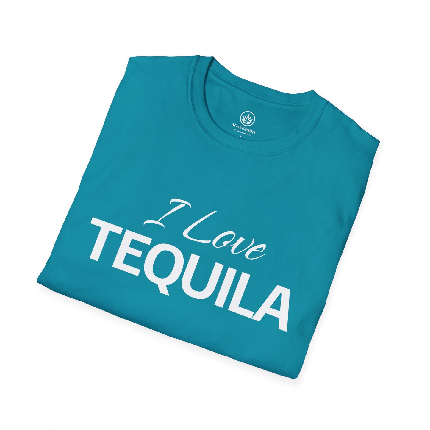 I Love Tequila | Agave Shirt | Gildan 64000 | Unisex Softstyle Cotton T-Shirt