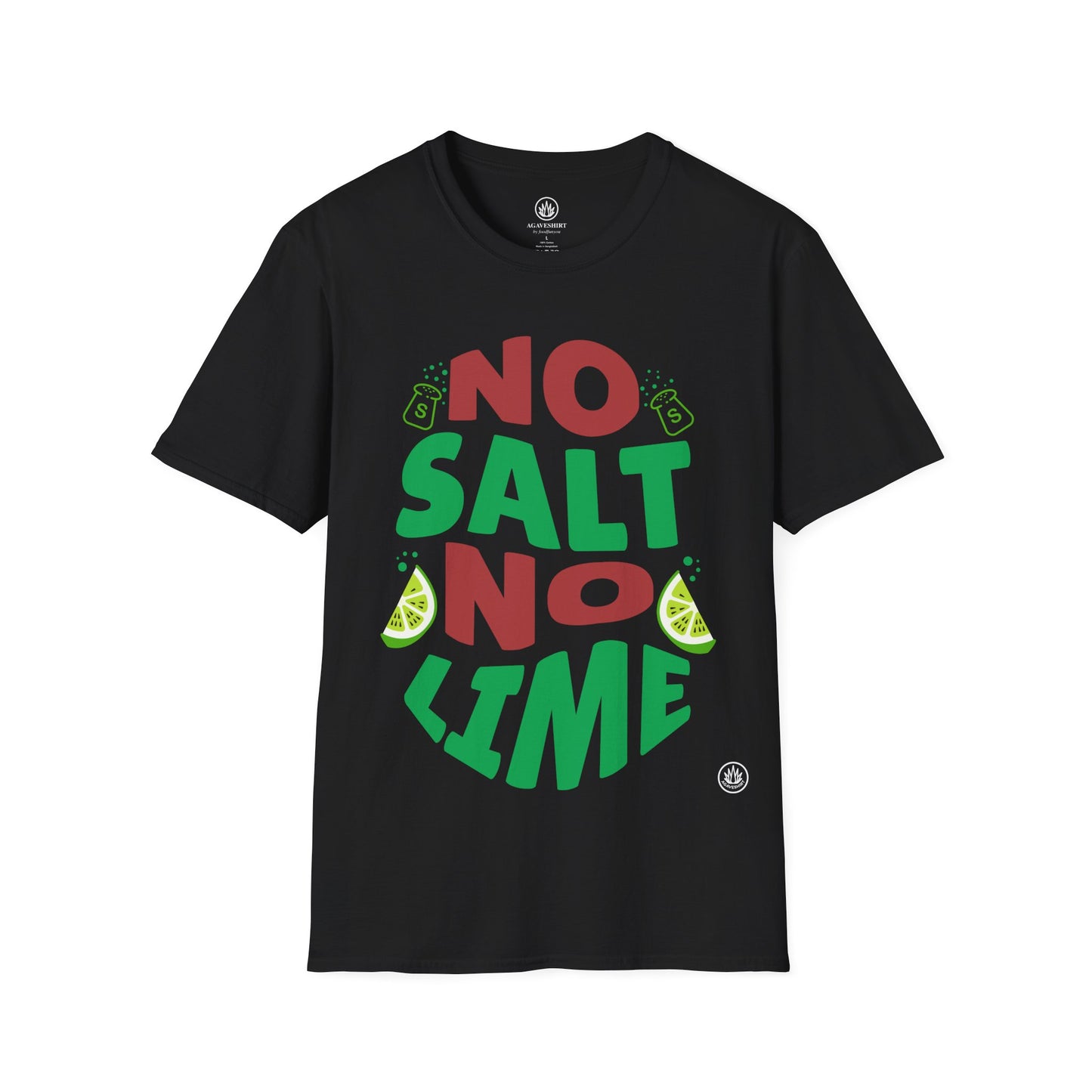 NO SALT. NO LIME. | Agave Shirt | Gildan 64000 | Unisex Softstyle Cotton T-Shirt