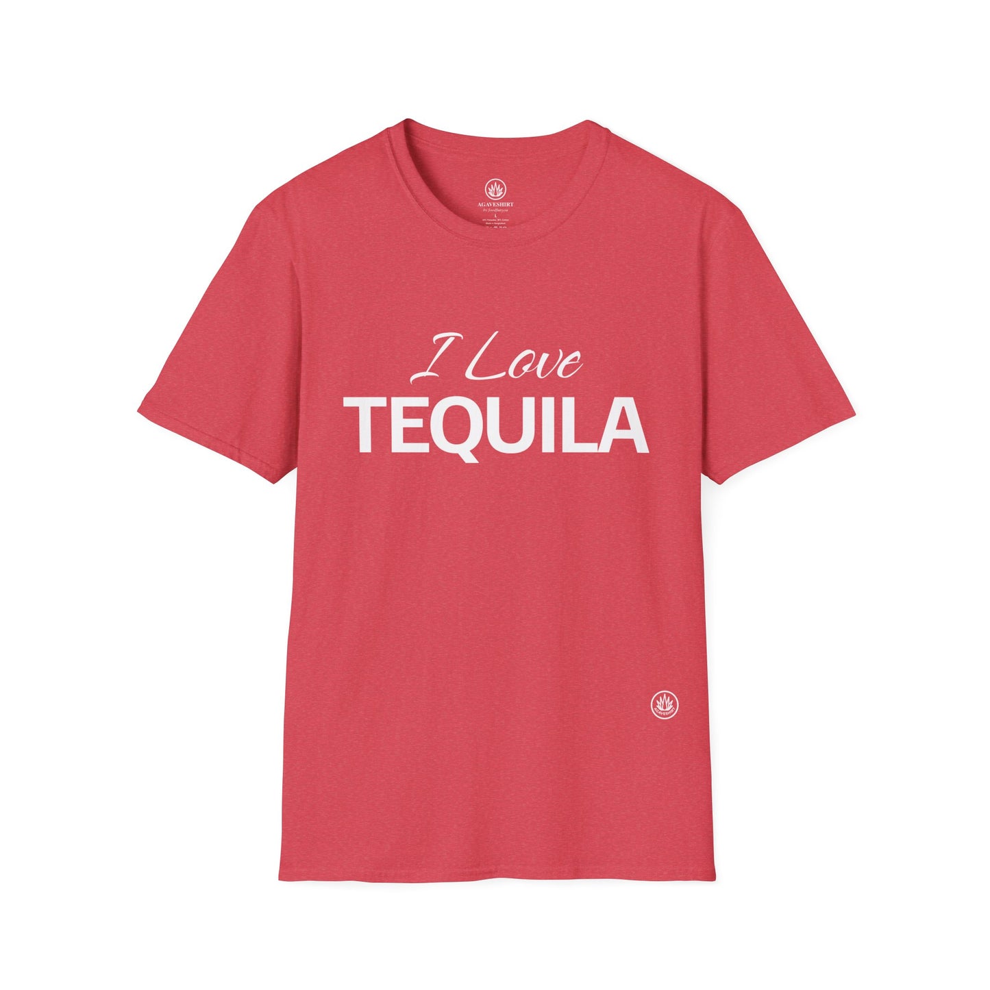 I Love Tequila | Agave Shirt | Gildan 64000 | Unisex Softstyle Cotton T-Shirt