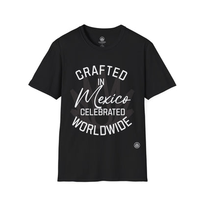 Crafted in Mexico. Celebrated Worldwide. | Agave Shirt | Gildan 64000 | Unisex Softstyle Cotton T-Shirt