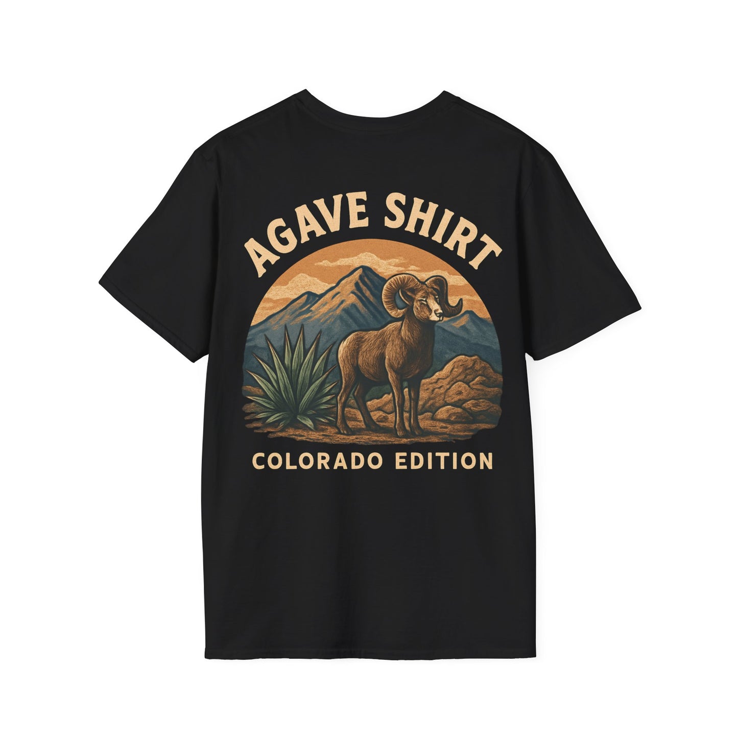 Colorado Edition Agave Shirt — Big Horn and Agave | Gildan 64000 | Unisex Softstyle Tee