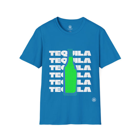 Tequila Bottle Agave Shirt | Gildan 64000 | Unisex Softstyle Cotton T-Shirt