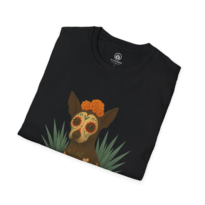 Día de los Muertos - Xolo | Agave Shirt | Gildan 64000 | Unisex Softstyle Cotton T-Shirt