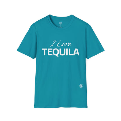 I Love Tequila T-Shirt | Gildan 64000 | Unisex Softstyle Cotton Tee