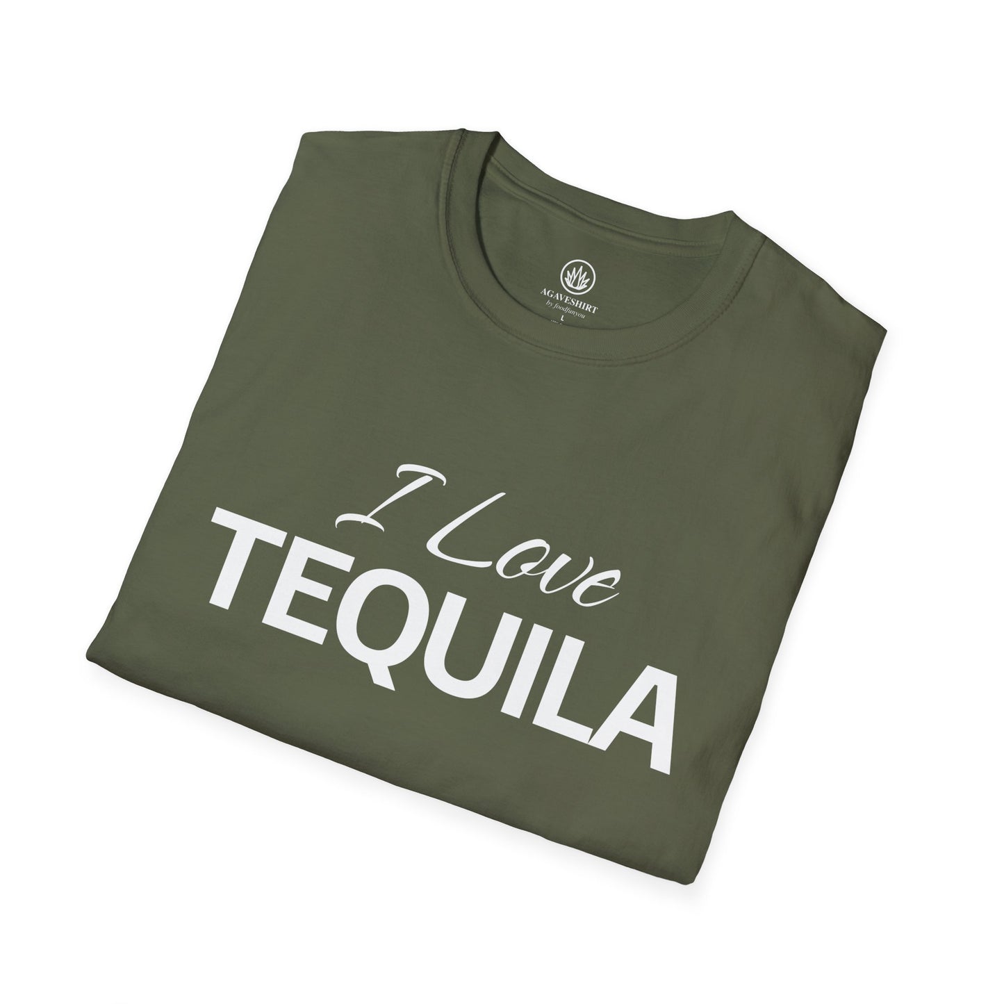 I Love Tequila T-Shirt | Gildan 64000 | Unisex Softstyle Cotton Tee