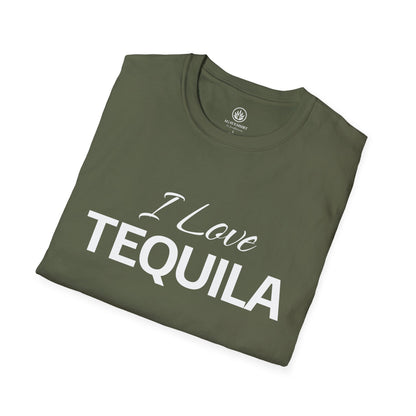 I Love Tequila T-Shirt | Gildan 64000 | Unisex Softstyle Cotton Tee