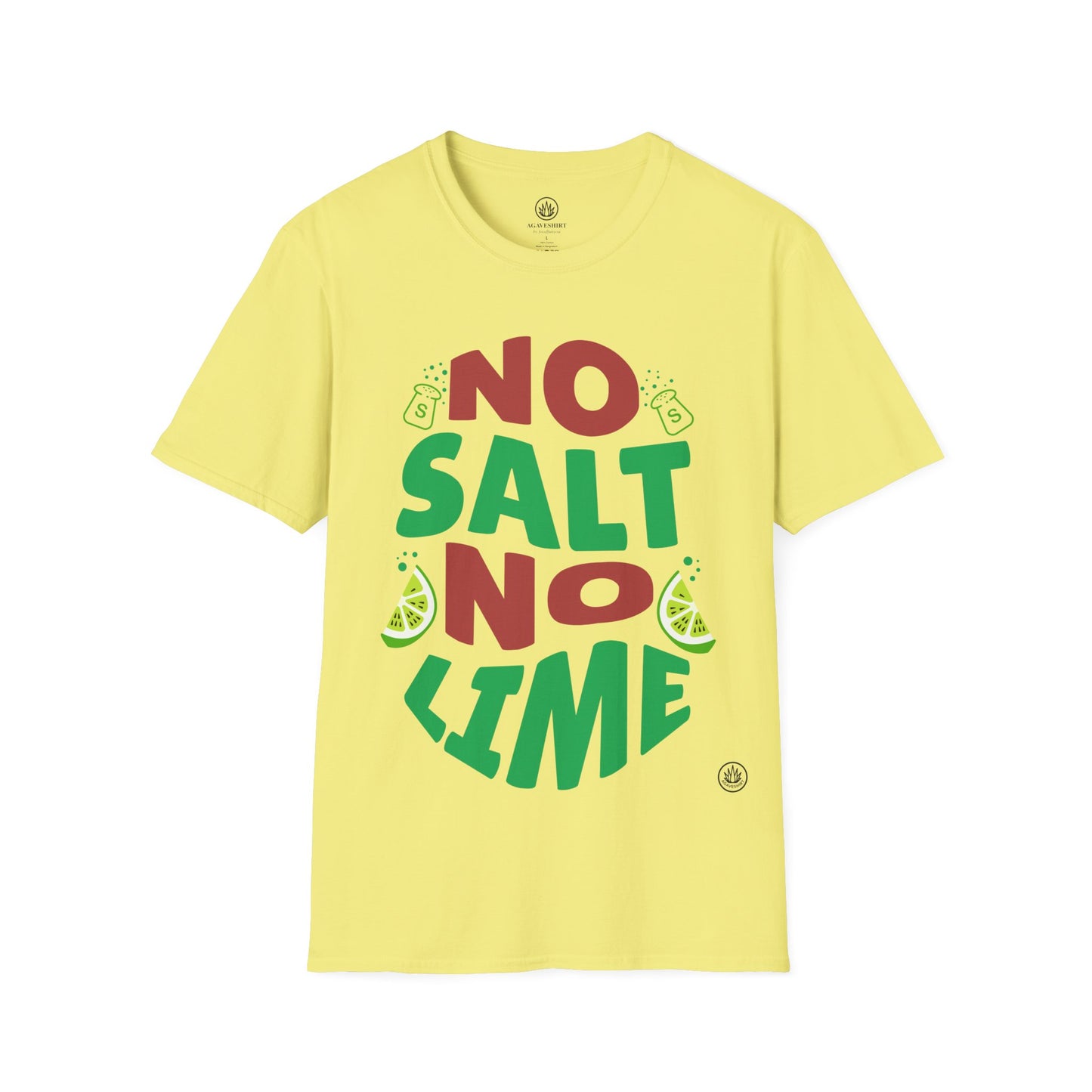 NO SALT. NO LIME. | Agave Shirt | Gildan 64000 | Unisex Softstyle Cotton T-Shirt