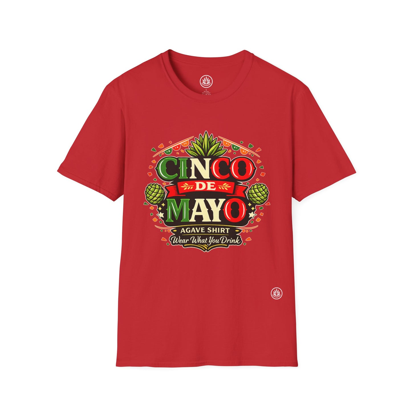 Cinco de Mayo Agave Shirt | Gildan 64000 | Unisex Softstyle Cotton T-Shirt