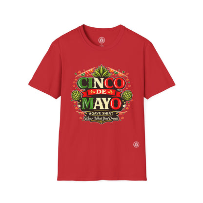 Cinco de Mayo Agave Shirt | Gildan 64000 | Unisex Softstyle Cotton T-Shirt