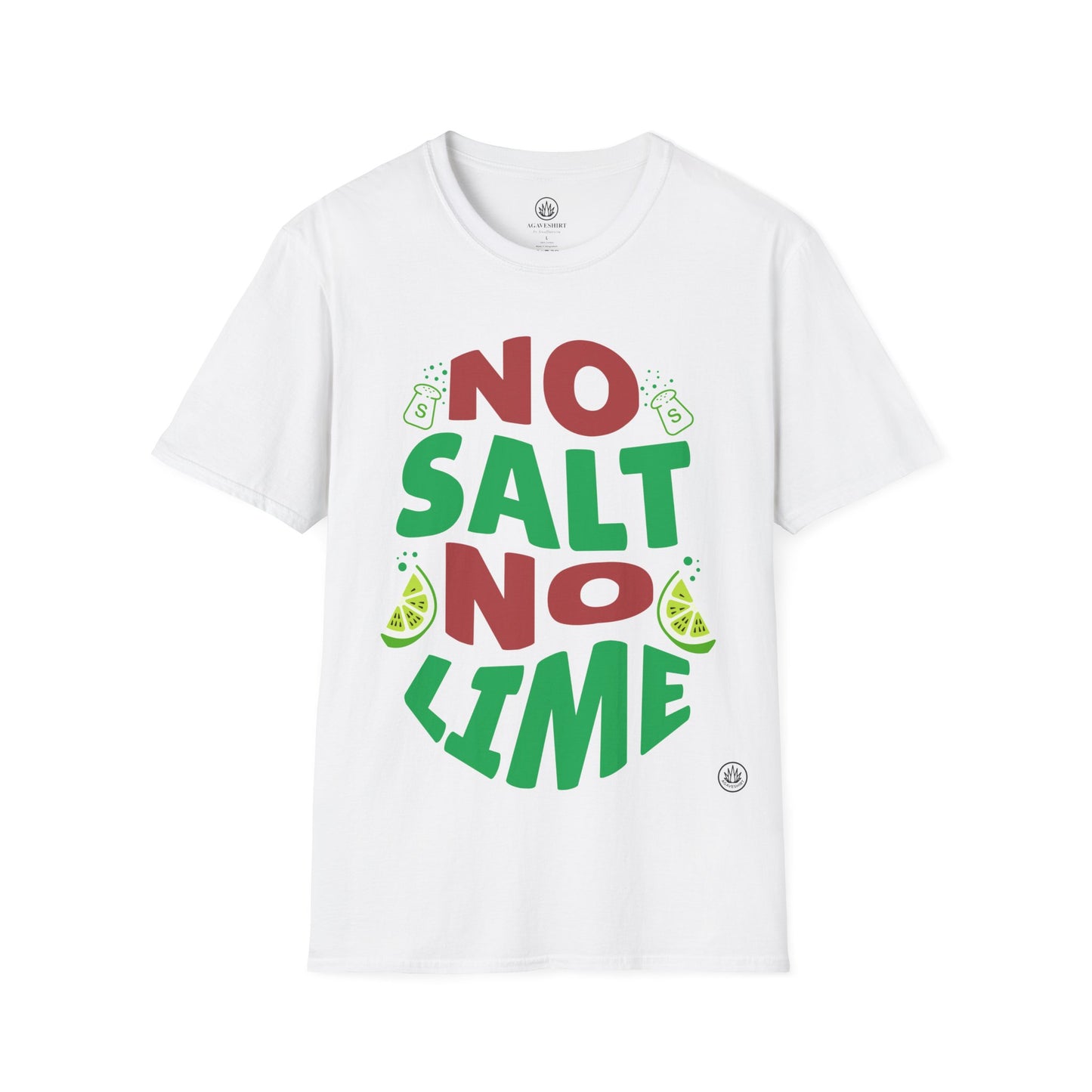NO SALT. NO LIME. | Agave Shirt | Gildan 64000 | Unisex Softstyle Cotton T-Shirt