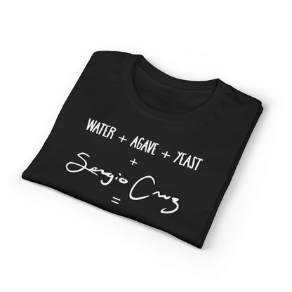 Amazing Tequila Recipe Agave Shirt – "Water + Agave + Yeast + Sergio Cruz = Amazing Tequila" | Gildan 8000 | Cotton-Polyester Blend Unisex T-Shirt
