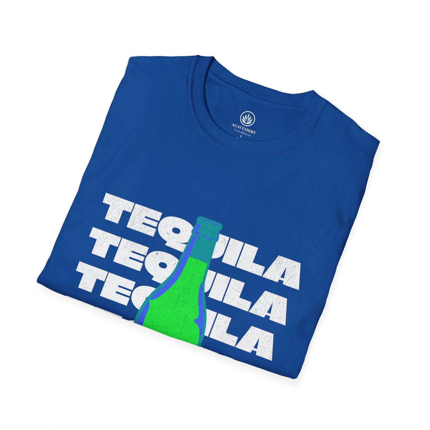 Tequila Bottle Agave Shirt | Gildan 64000 | Unisex Softstyle Cotton T-Shirt