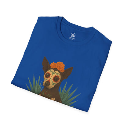 Día de los Muertos - Xolo | Agave Shirt | Gildan 64000 | Unisex Softstyle Cotton T-Shirt