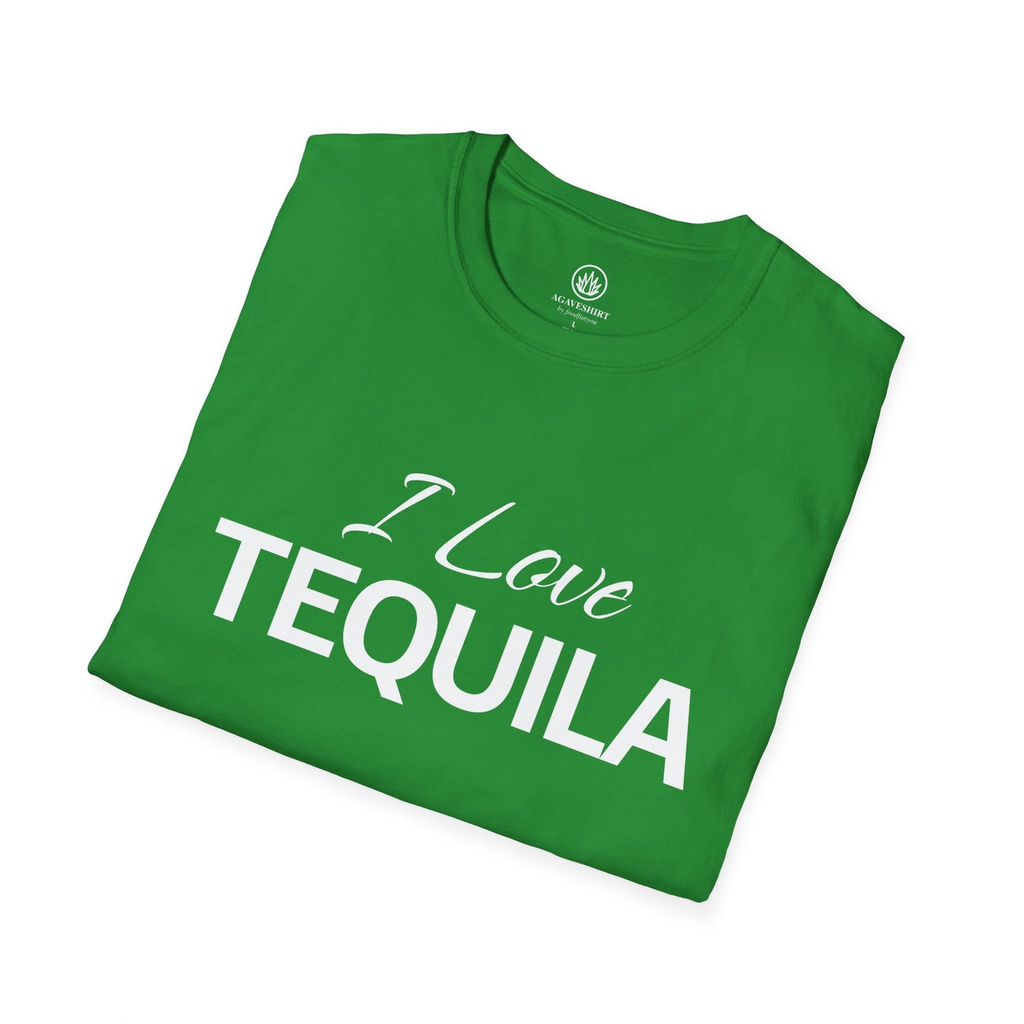 I Love Tequila | Agave Shirt | Gildan 64000 | Unisex Softstyle Cotton T-Shirt