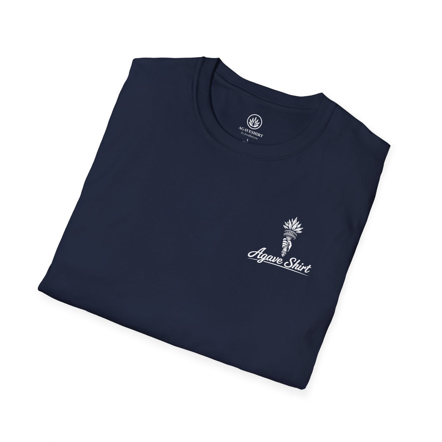 New York Edition Agave Shirt — Lady Liberty Cityscape | Gildan 64000 | Unisex Softstyle Tee
