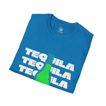 Tequila Bottle T-Shirt | Gildan 64000 | Unisex Softstyle Cotton Tee