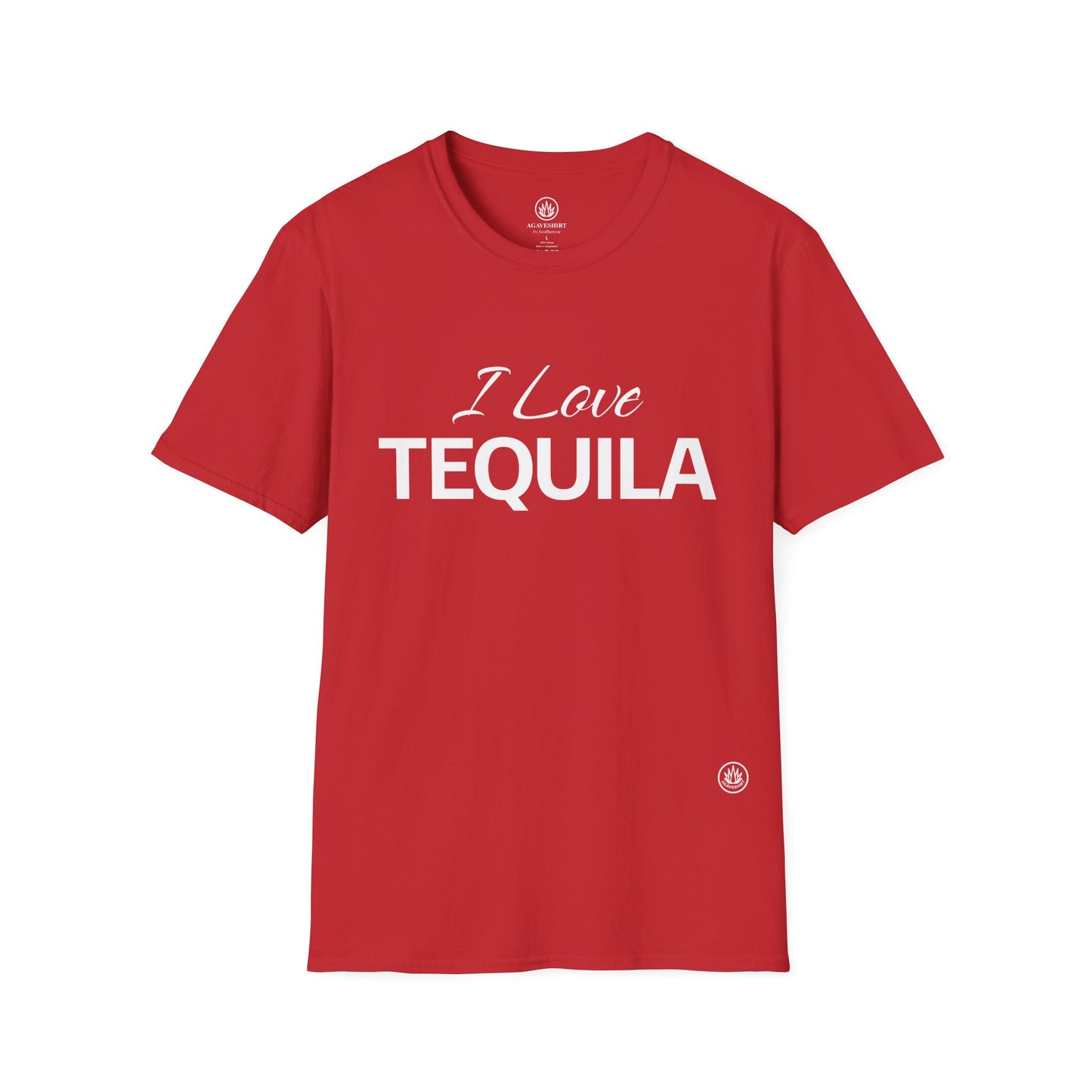 I Love Tequila | Agave Shirt | Gildan 64000 | Unisex Softstyle Cotton T-Shirt