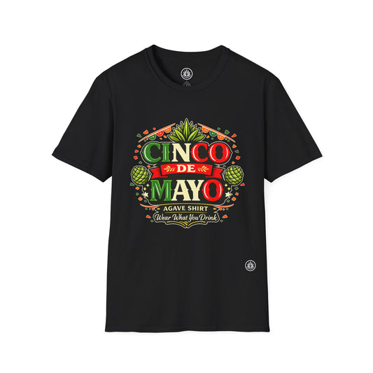 Cinco de Mayo Agave Shirt | Gildan 64000 | Unisex Softstyle Cotton T-Shirt