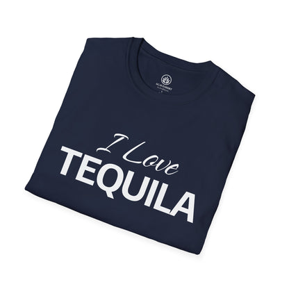 I Love Tequila T-Shirt | Gildan 64000 | Unisex Softstyle Cotton Tee