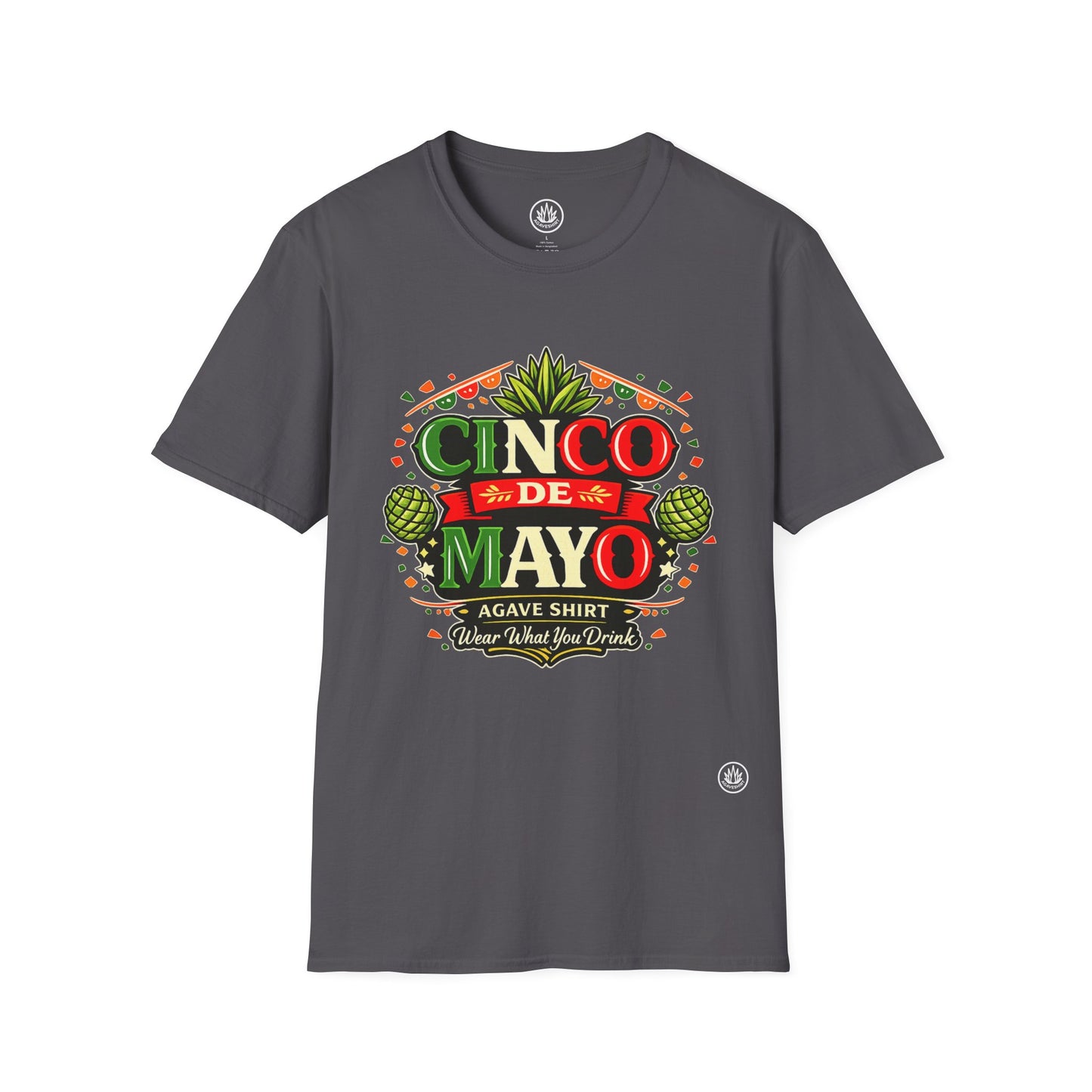 Cinco de Mayo Agave Shirt | Gildan 64000 | Unisex Softstyle Cotton T-Shirt