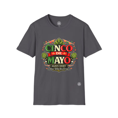 Cinco de Mayo Agave Shirt | Gildan 64000 | Unisex Softstyle Cotton T-Shirt