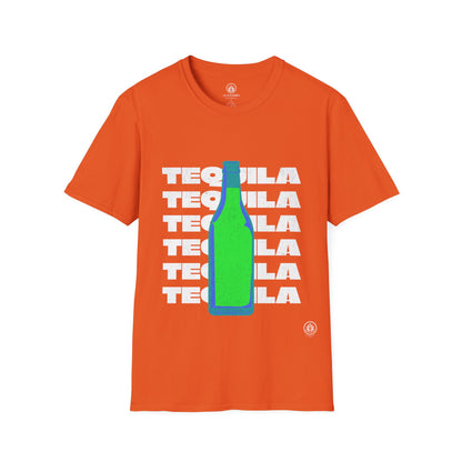 Tequila Bottle T-Shirt | Gildan 64000 | Unisex Softstyle Cotton Tee