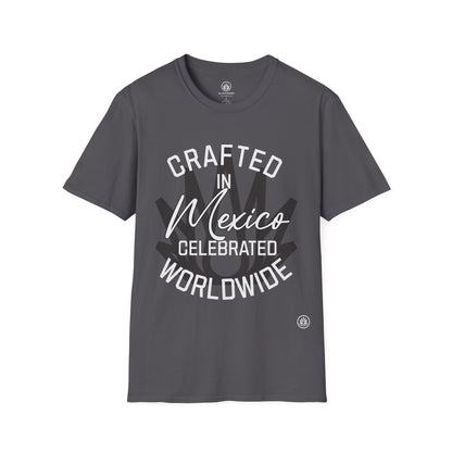 Crafted in Mexico. Celebrated Worldwide. | Agave Shirt | Gildan 64000 | Unisex Softstyle Cotton T-Shirt