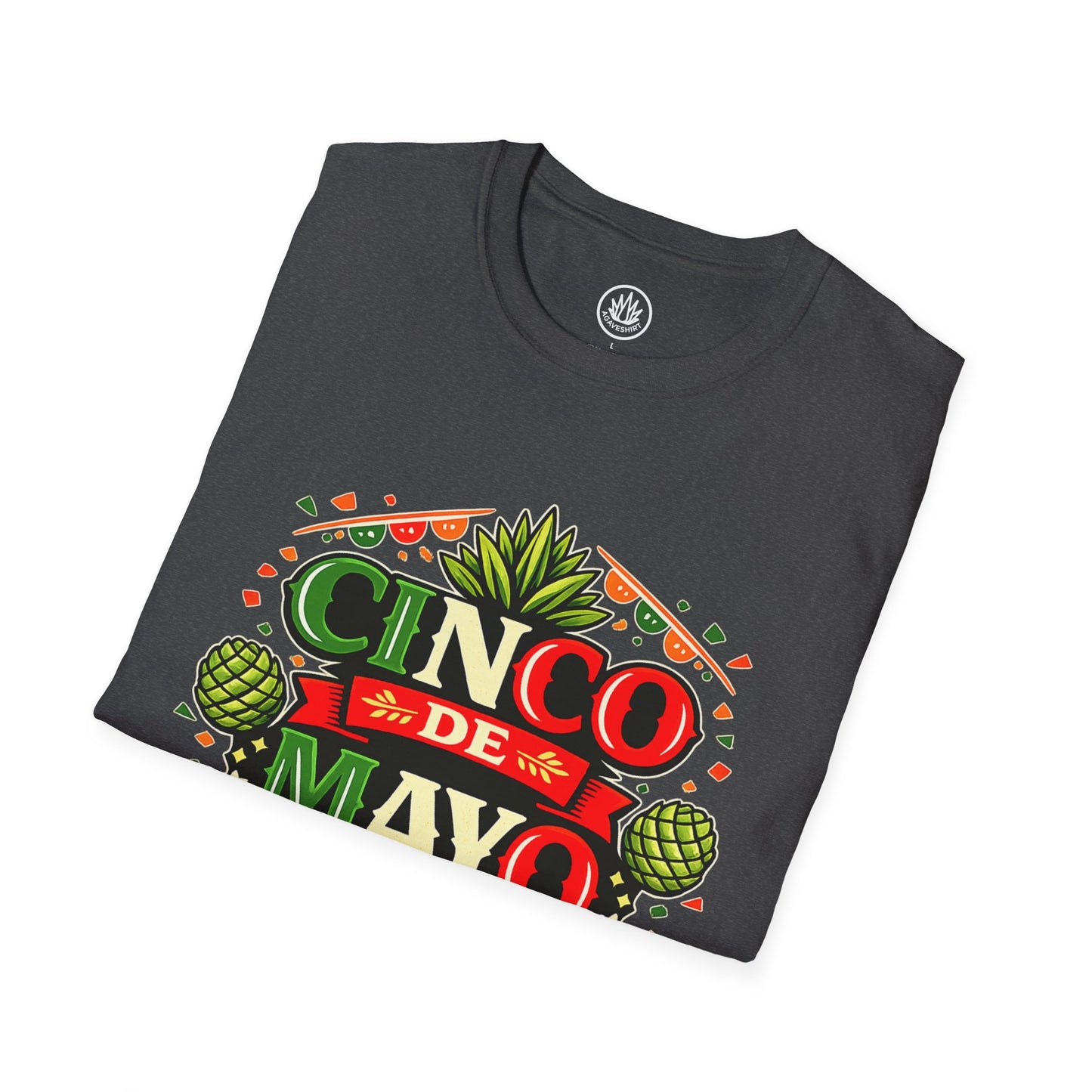 Cinco de Mayo Agave Shirt | Gildan 64000 | Unisex Softstyle Cotton T-Shirt