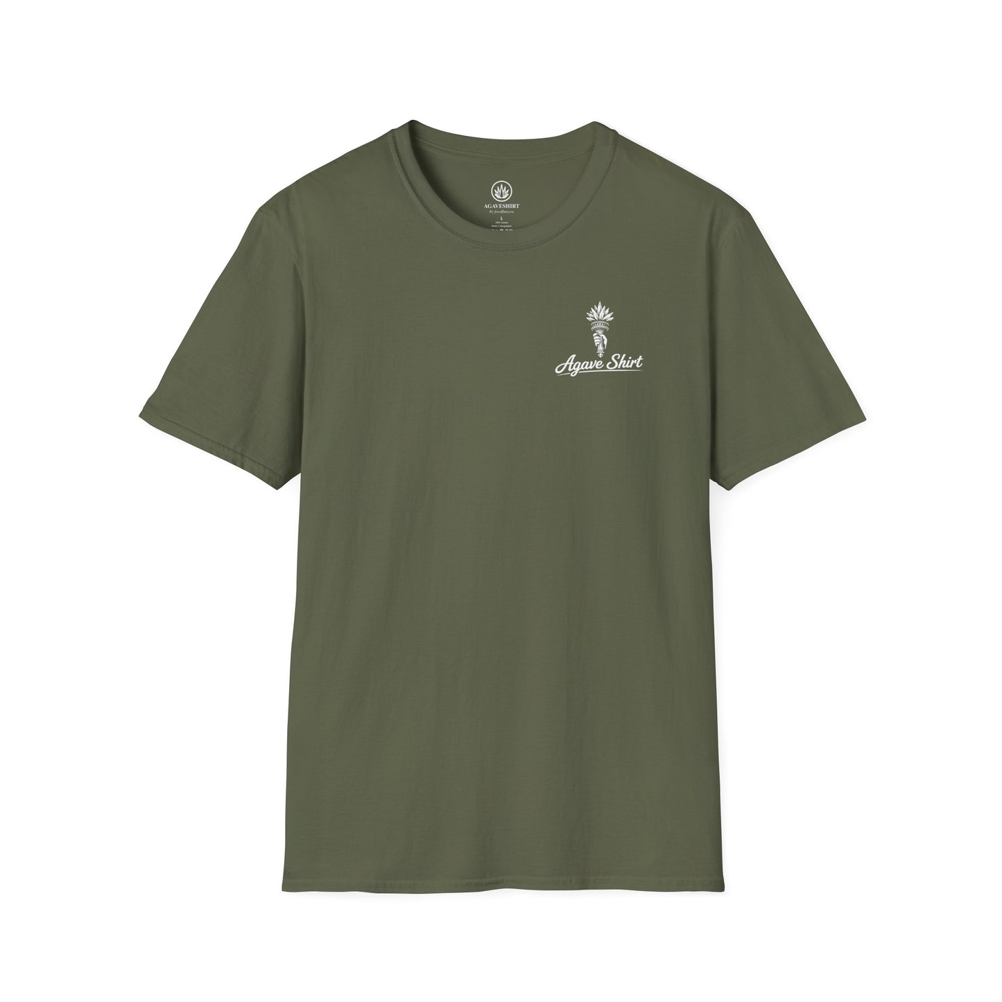 New York Edition Agave Shirt — Lady Liberty Cityscape | Gildan 64000 | Unisex Softstyle Tee