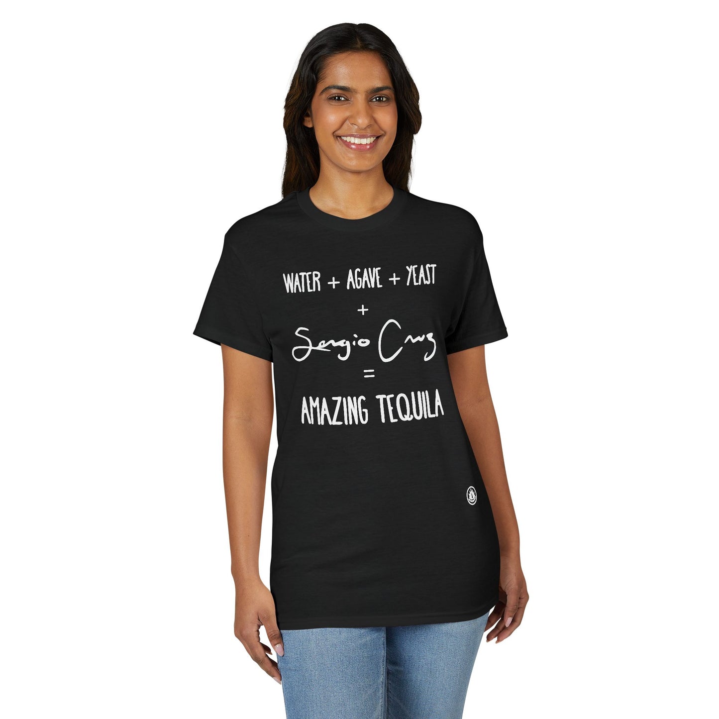 Amazing Tequila Recipe Agave Shirt – "Water + Agave + Yeast + Sergio Cruz = Amazing Tequila" | Gildan 8000 | Cotton-Polyester Blend Unisex T-Shirt
