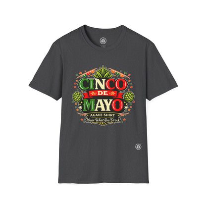 Cinco de Mayo Agave Shirt | Gildan 64000 | Unisex Softstyle Cotton T-Shirt