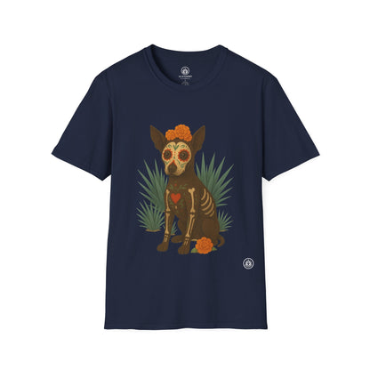 Día de los Muertos - Xolo | Agave Shirt | Gildan 64000 | Unisex Softstyle Cotton T-Shirt