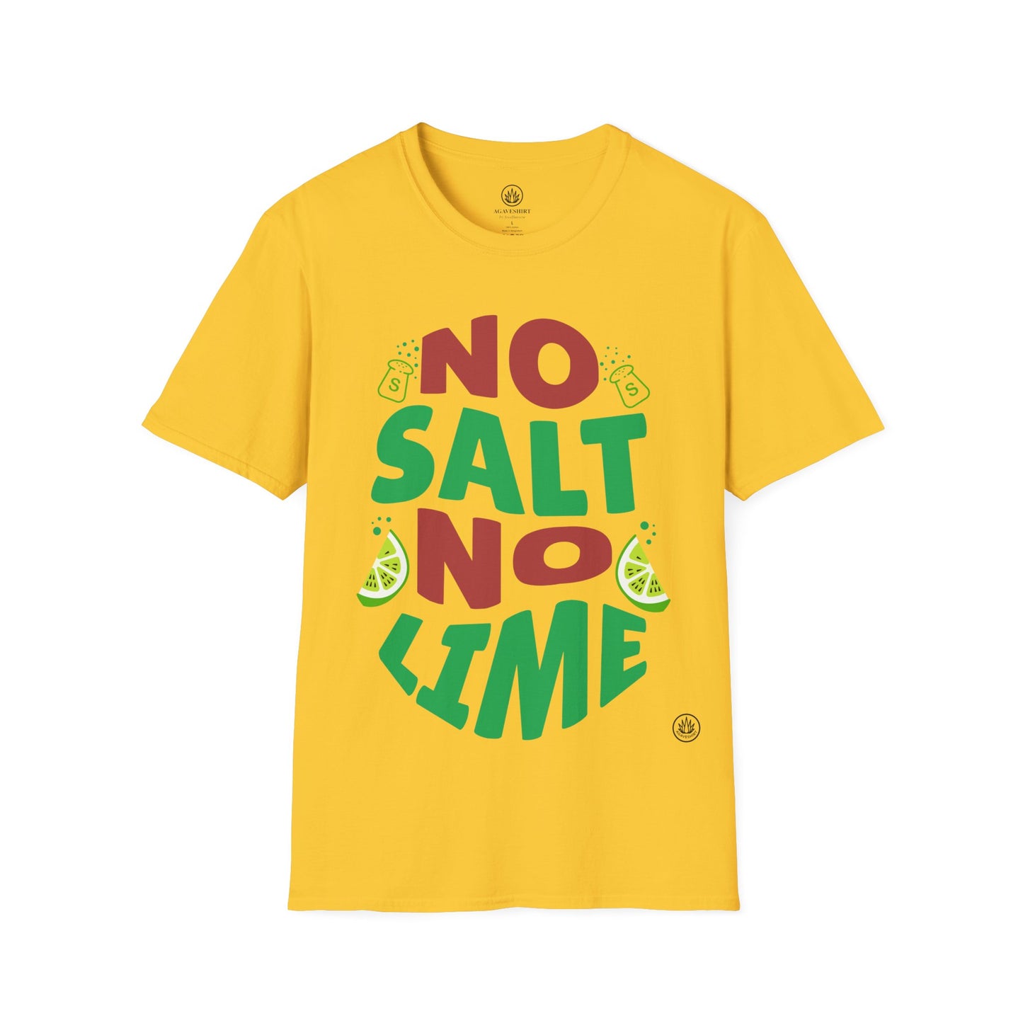 NO SALT. NO LIME. | Agave Shirt | Gildan 64000 | Unisex Softstyle Cotton T-Shirt
